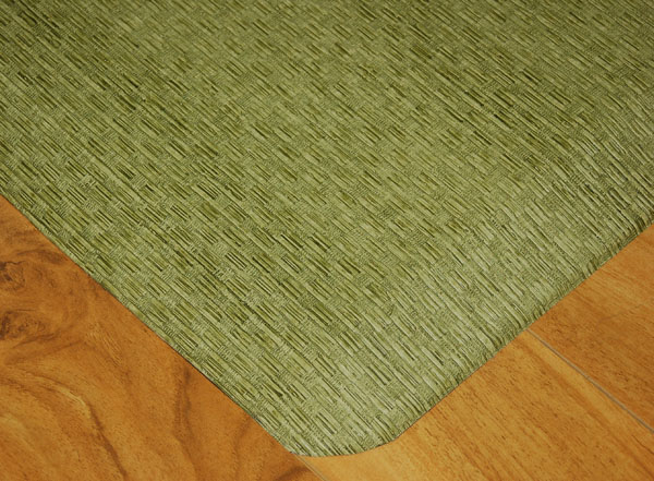 designer wicker kitchen mats
